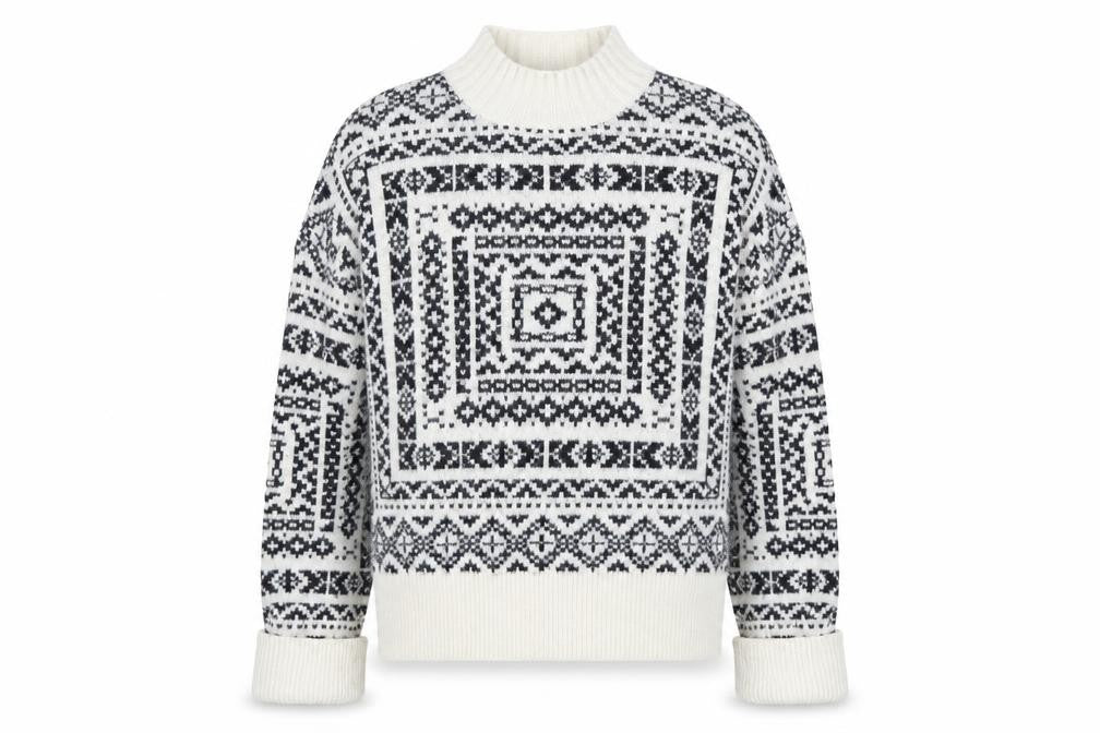 Oasis Women's Multicoloured Geometric Pullover Jumper S