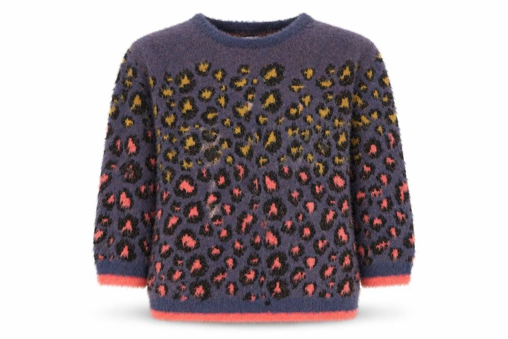 Next Girls Multicoloured Animal Print Pullover Jumper 5 Years