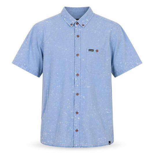 Animal Men's Blue Short Sleeve Casual Shirt - Size L