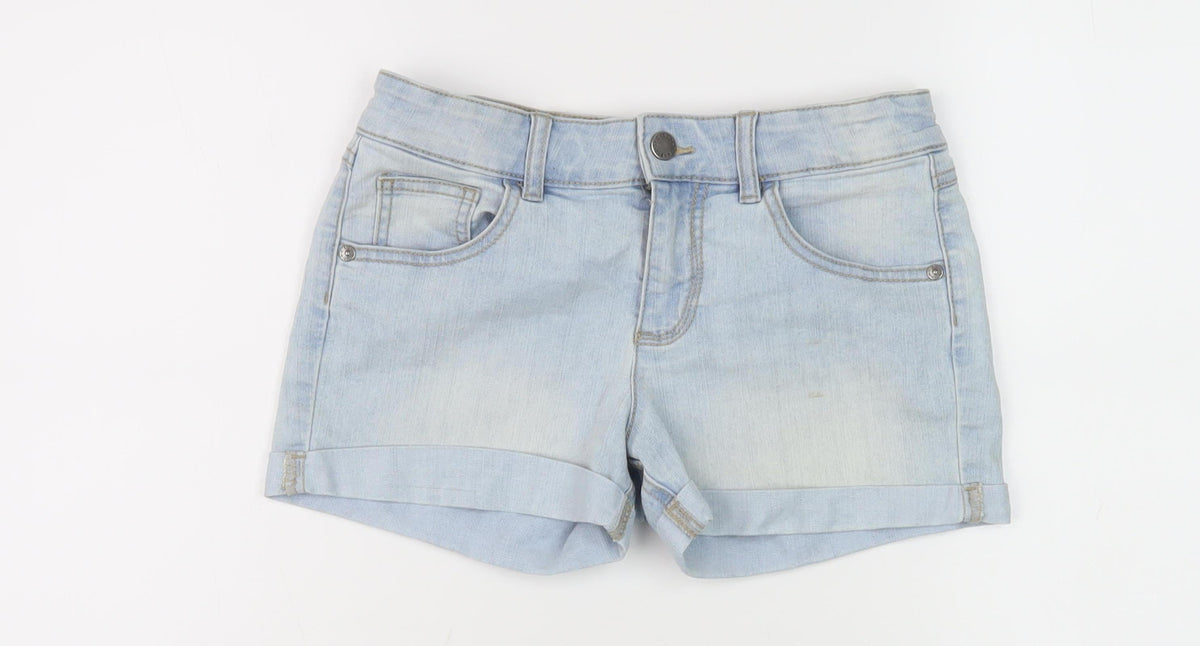 Benetton Girls Blue Denim Cut-Off Shorts XL