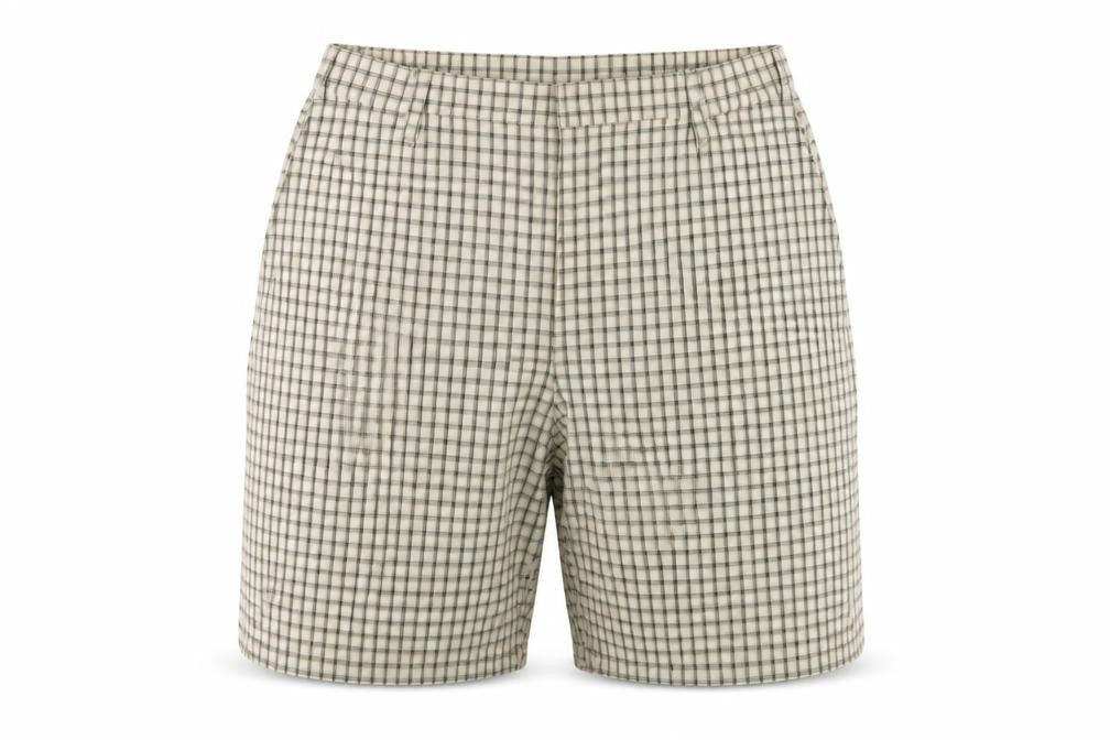 Essence Women Multicoloured Check Chino Shorts Size 20