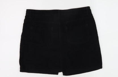 Additional front view of Principles Women's Black Short Skirt, size 12, Petite