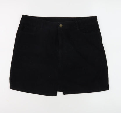 Back view of Principles Women's Black Short Skirt, size 12, Petite