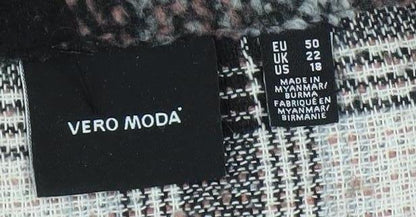 Vero Moda Women's Multicoloured Plaid Jacket - UK 22
