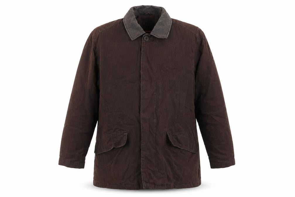 Thomas Nash Men's XL Brown Overcoat with Pockets