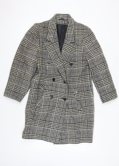 Richards Women's Multicoloured Check Coat Size 10