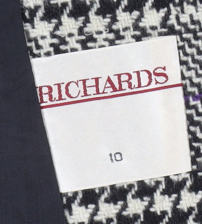 Richards Women's Multicoloured Check Coat Size 10