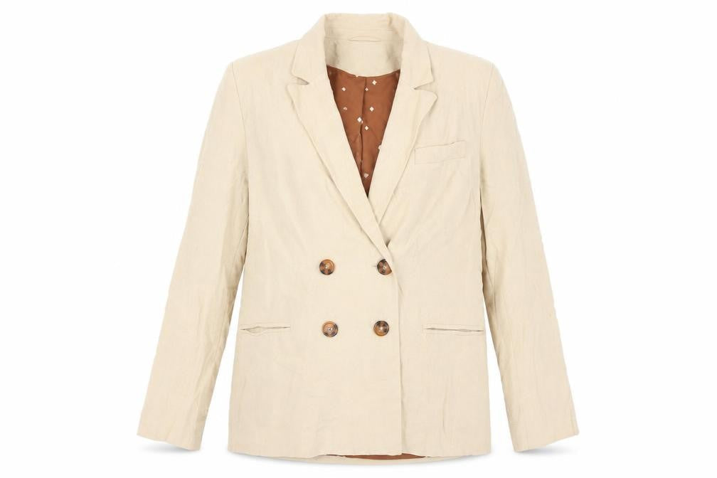 Next Women's Beige Blazer, Size 12, Double Breasted