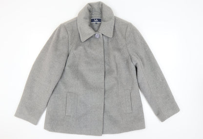 Isle Women's Grey Overcoat Size 16