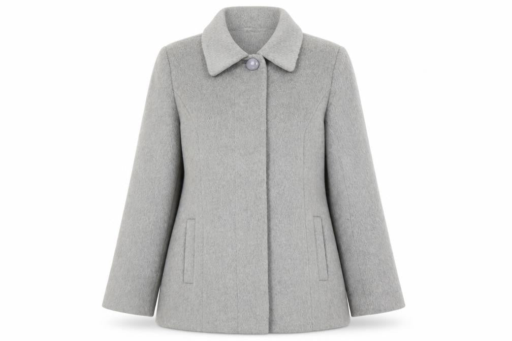 Isle Women's Grey Overcoat Size 16