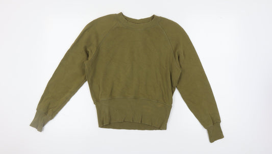 Monki Women's XS Green Pullover Sweatshirt