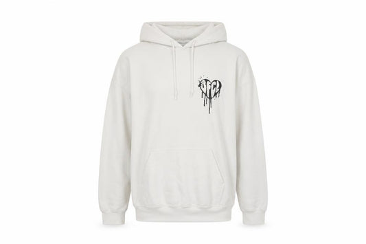 Boohoo White Hoodie for Women, Medium, Logo, Casual