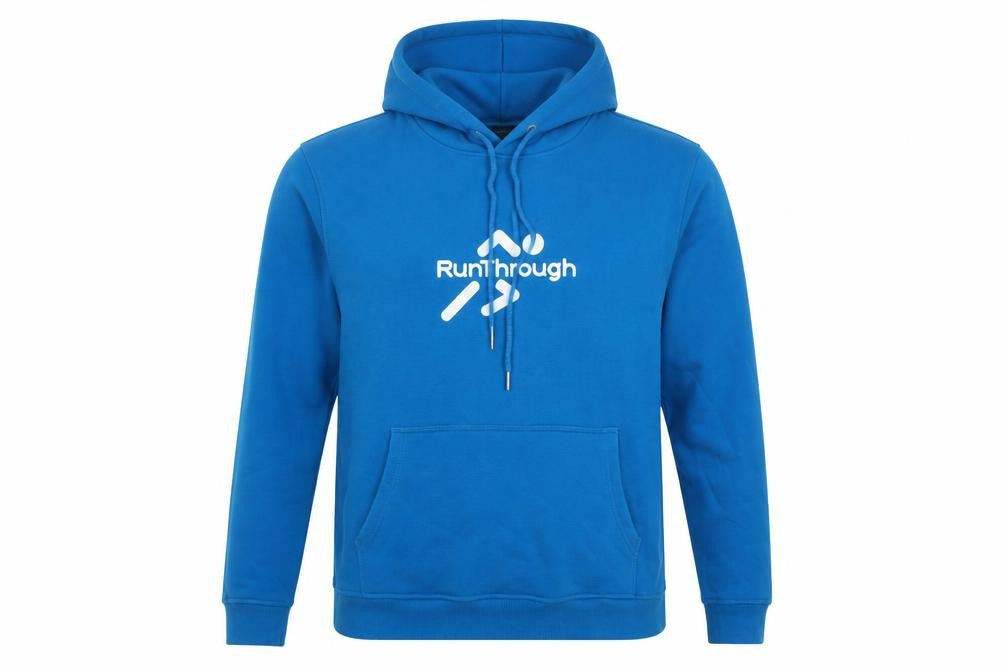 RunThrough Kit Blue Hoodie Unisex Large Pullover