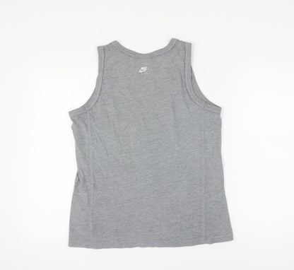Nike Men's Grey Tank Top M - Gym & Running Activewear