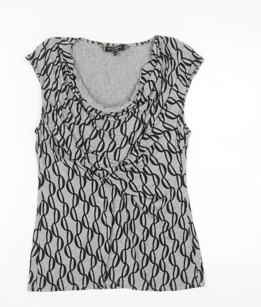 Principles Women’s Geometric Top, Size 14, Scoop Neck