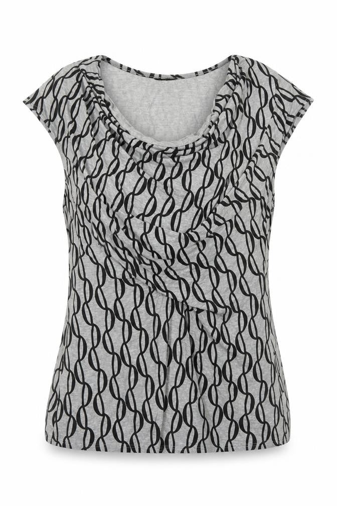 Principles Women’s Geometric Top, Size 14, Scoop Neck