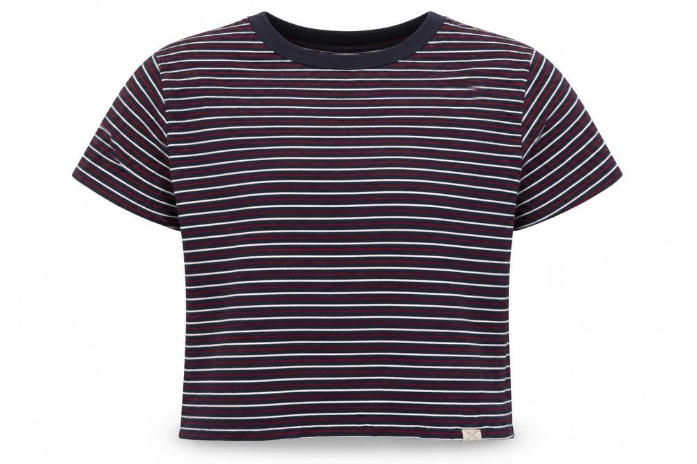 Pull&Bear Unisex Multicoloured Striped T-Shirt, M