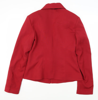 PRETTYLITTLETHING Women's Red Blazer Size 12