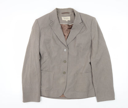 Next Women's Brown Blazer Size 10, Regular, Lined