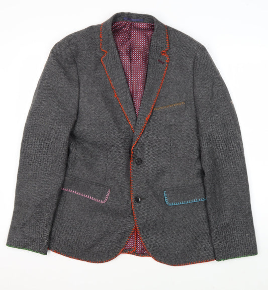 Burton Menswear London Men's Grey Blazer M