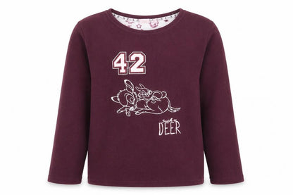 Disney Bambi Girls Purple Pyjama Top 12-13 Years, Fleece