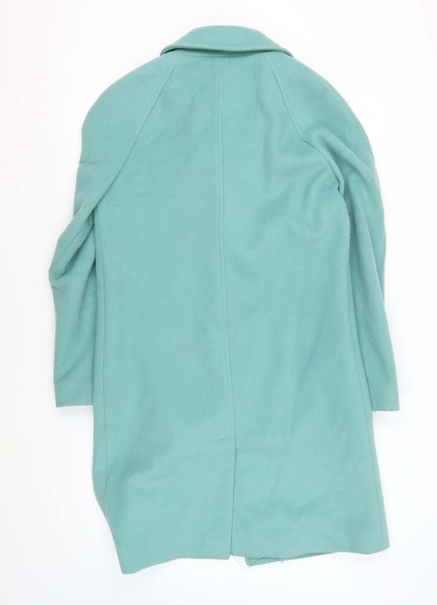 Marks and Spencer Women's Green Button Coat Size 8