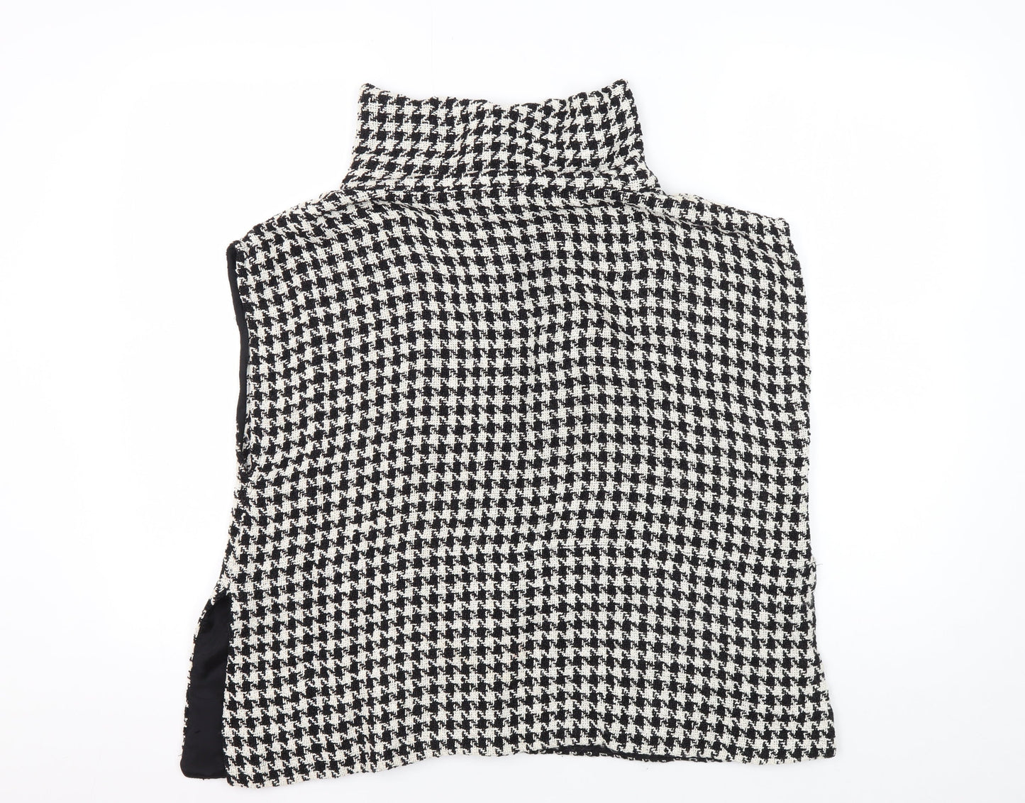 The Masai Clothing Co Women's Black Houndstooth Vest L