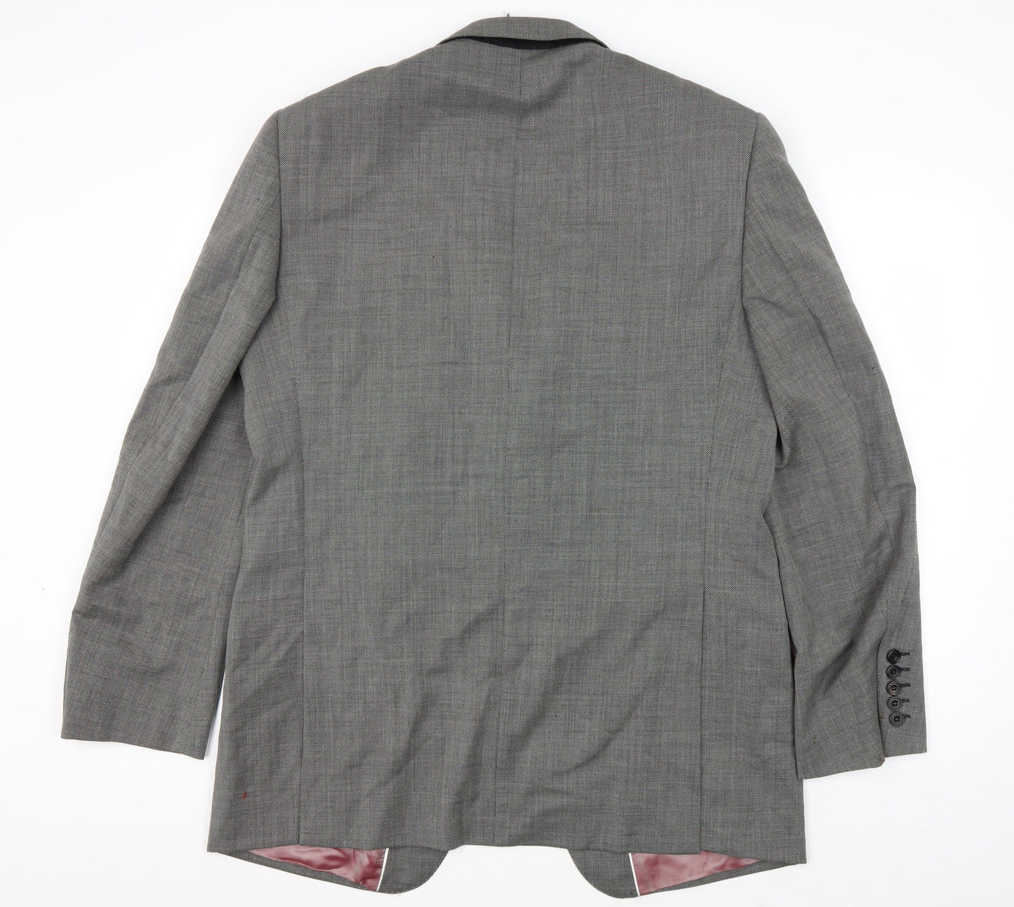 Marks and Spencer Men's Grey Wool Blazer, Size 42L