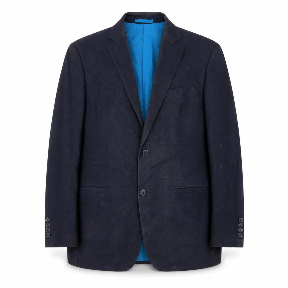 Greenwoods Men's Blue Blazer - Regular Fit, Size 42R