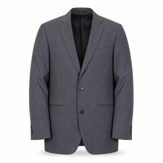 Burton Men's Grey Striped Blazer, Size 36R, Formal Wear