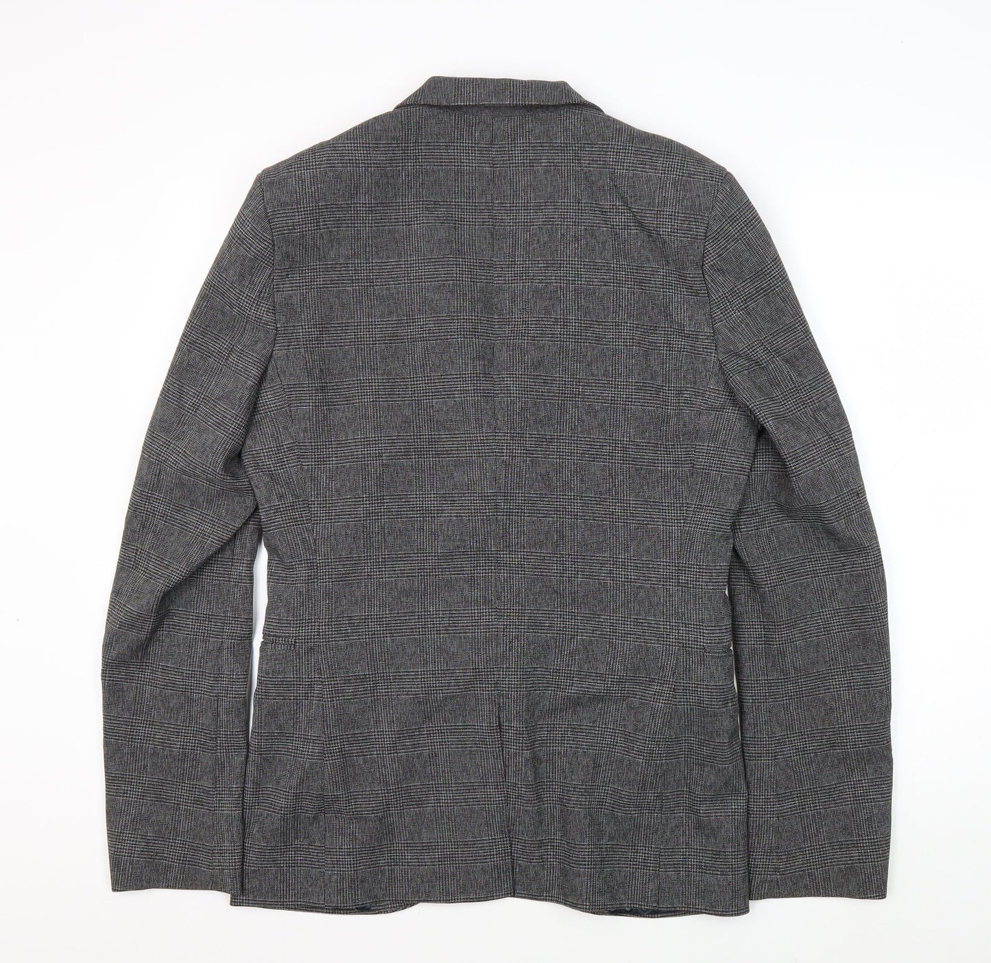 Next Men's Grey Check Blazer Size 38L