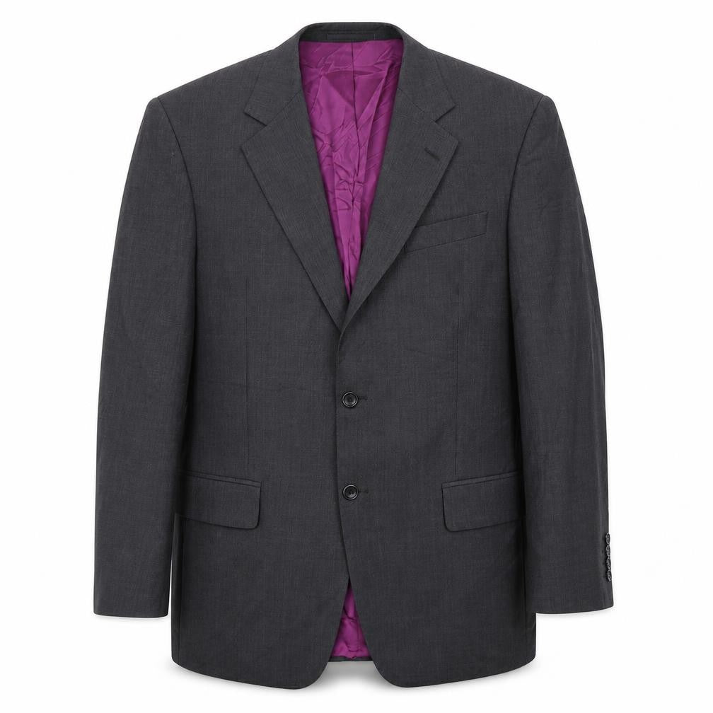Racing Green Men's Grey Wool Blazer - Size 40R