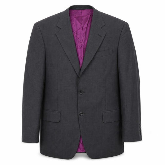 Racing Green Men's Grey Wool Blazer - Size 40R