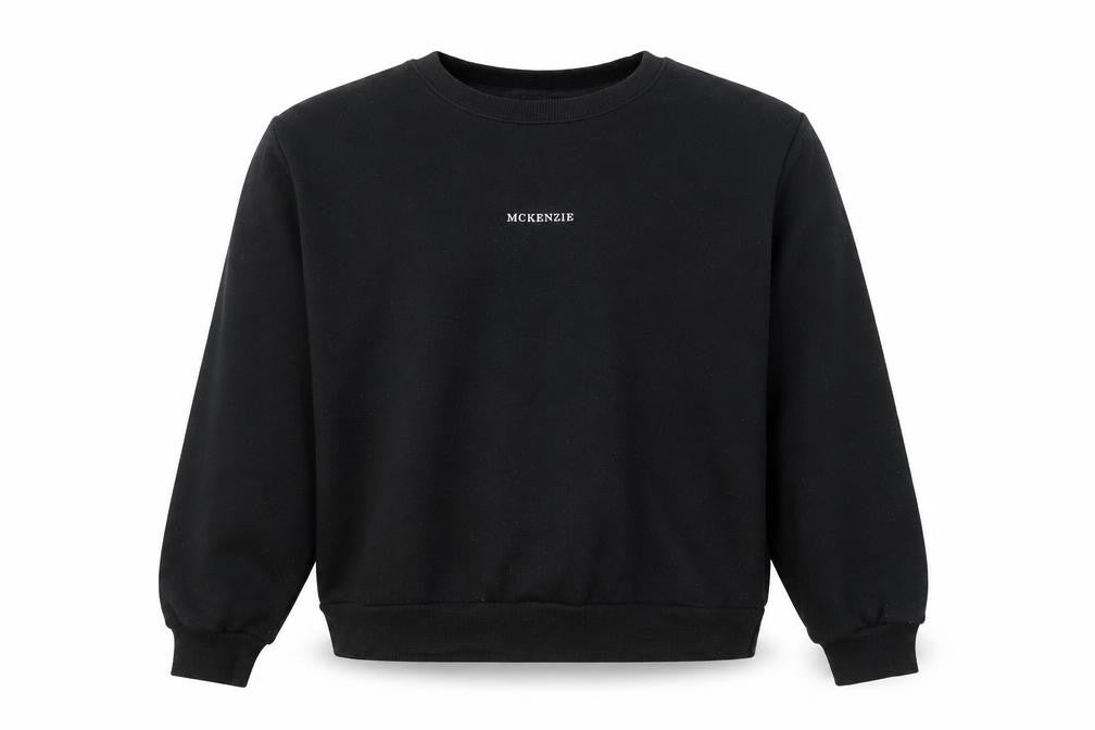 McKenzie Unisex Black XL Pullover Sweatshirt