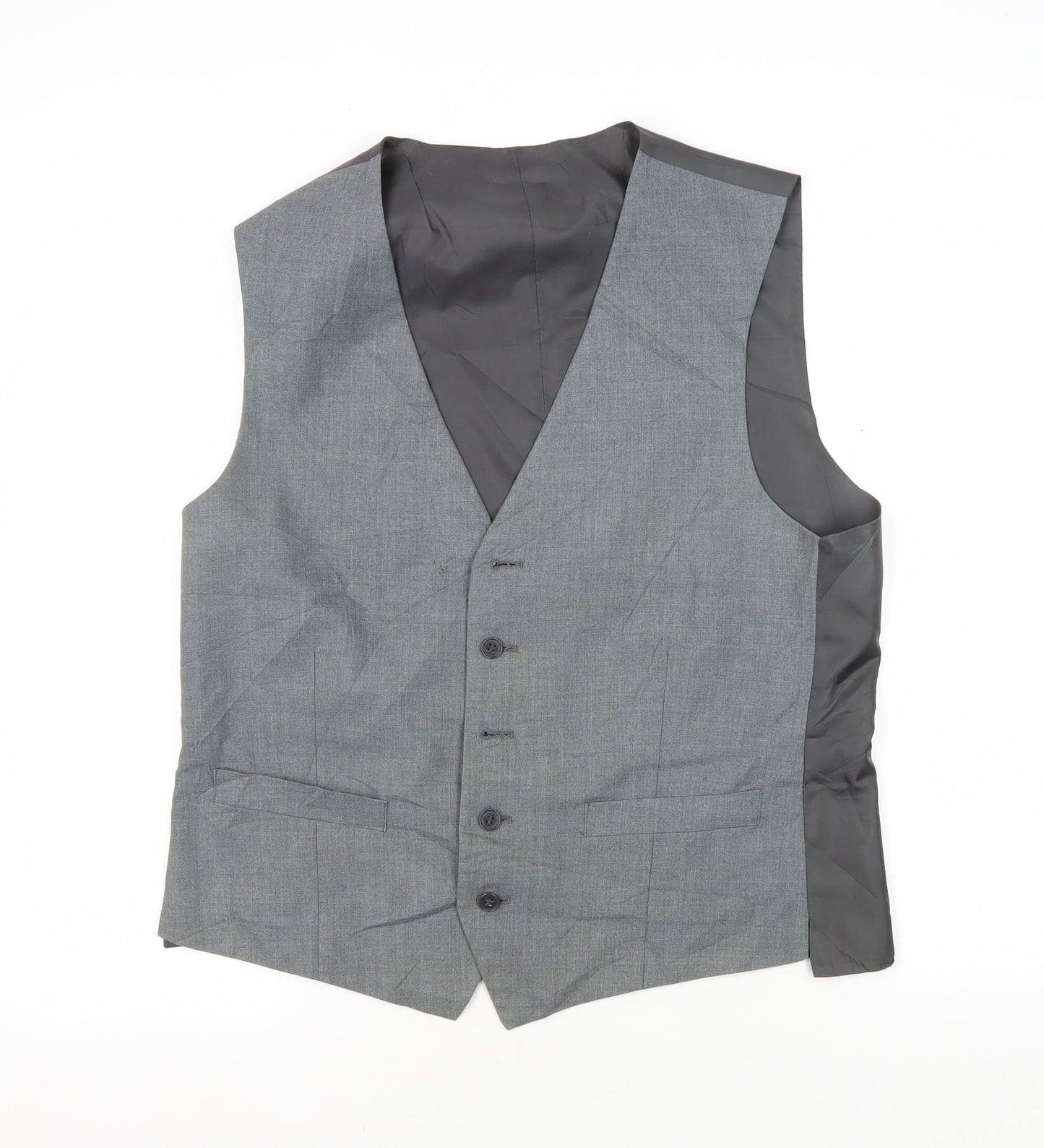 Occasions Men's Grey Waistcoat 40 Regular