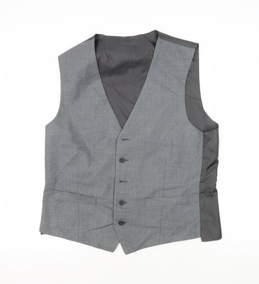 Occasions Men's Grey Waistcoat 40 Regular