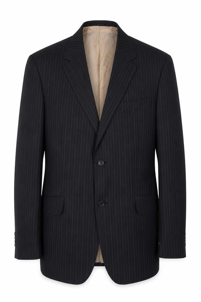 Next Men's Black Pinstripe Suit Jacket 42R