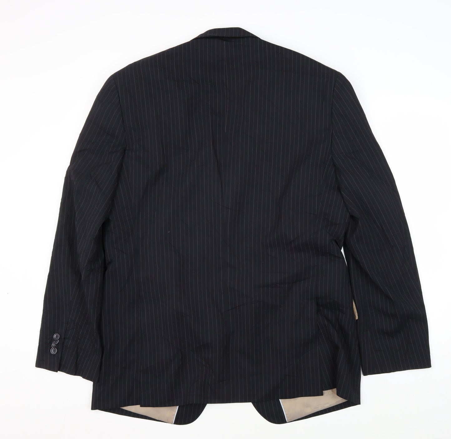 Next Men's Black Pinstripe Suit Jacket 42R