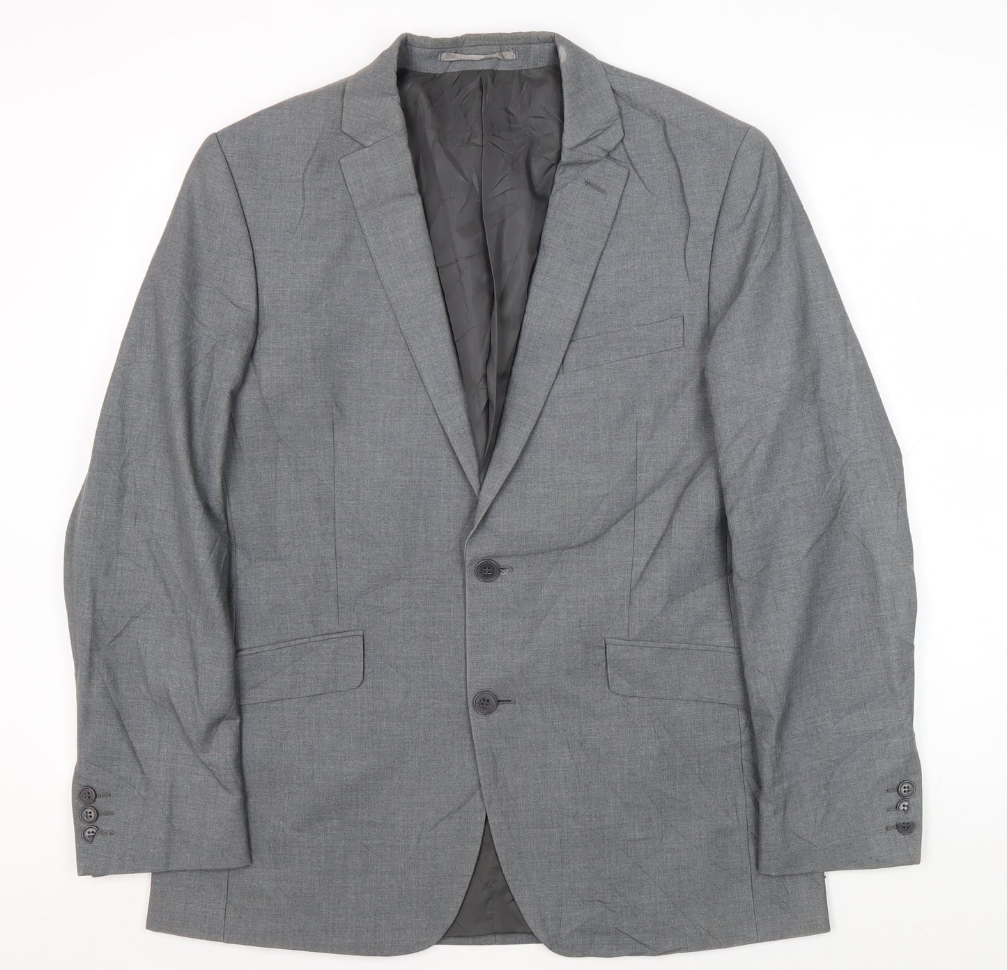Occasions Men's Grey Blazer, Size 40 Regular Fit