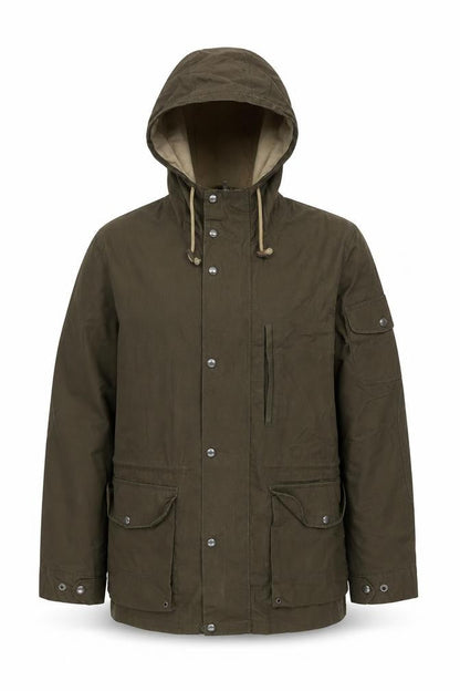 H&M Womens Green Parka Jacket M Casual Outdoor