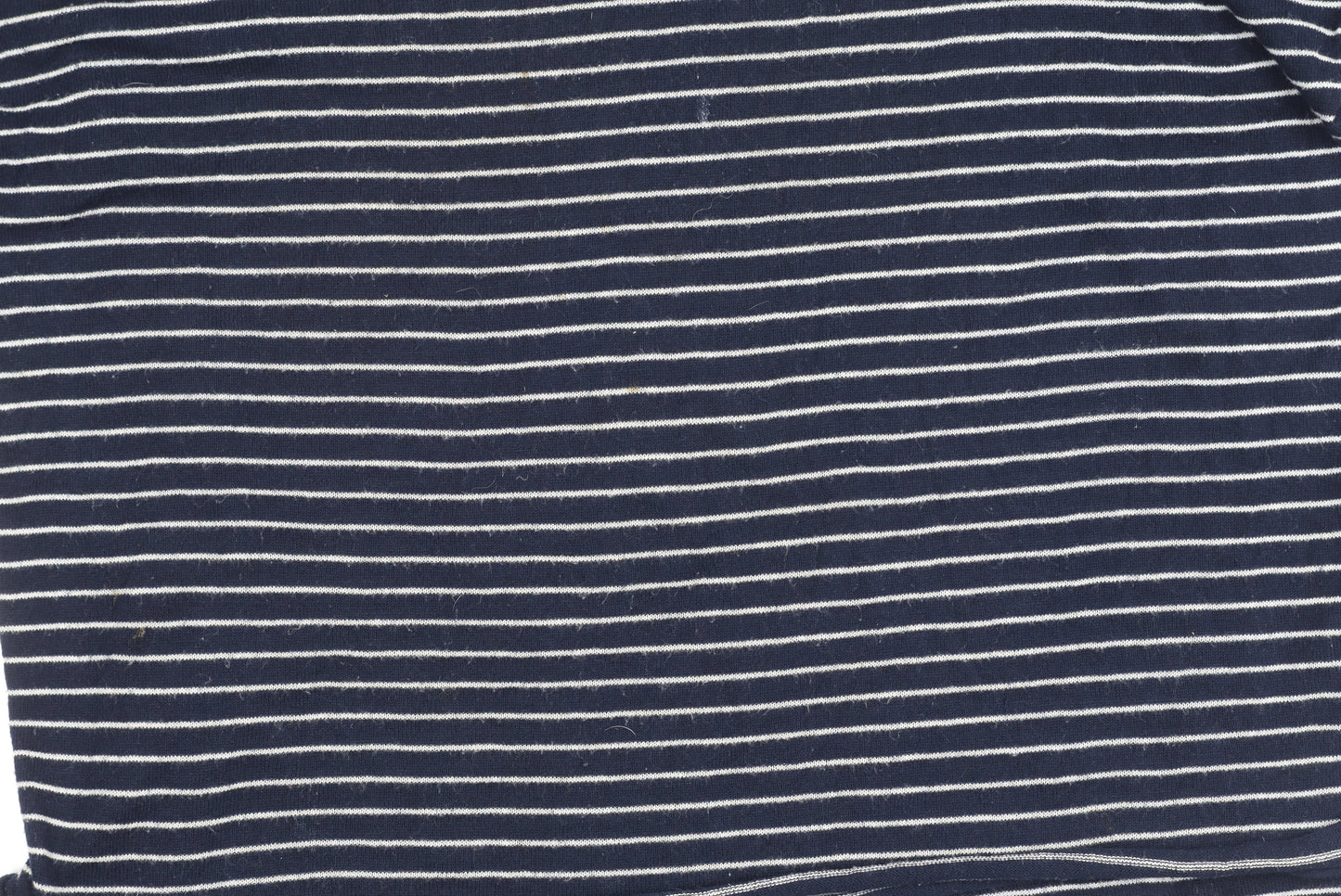 Zara Women Blue Striped Cotton Pullover Jumper Size S