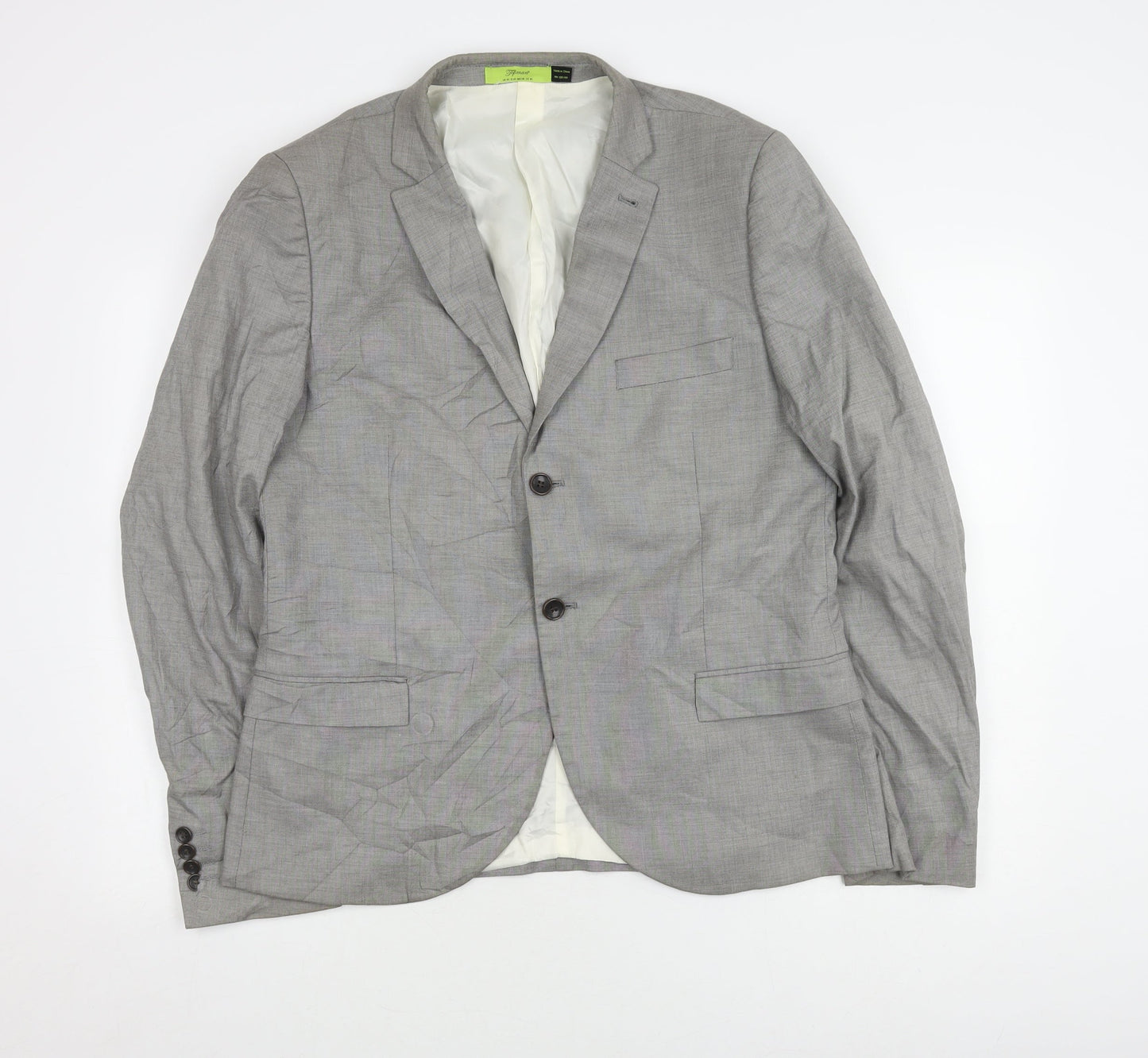 Topman Grey Men's Blazer 42 Regular Fit