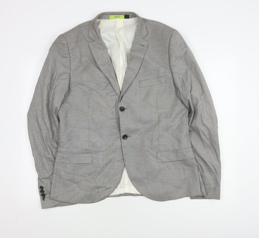 Topman Grey Men's Blazer 42 Regular Fit