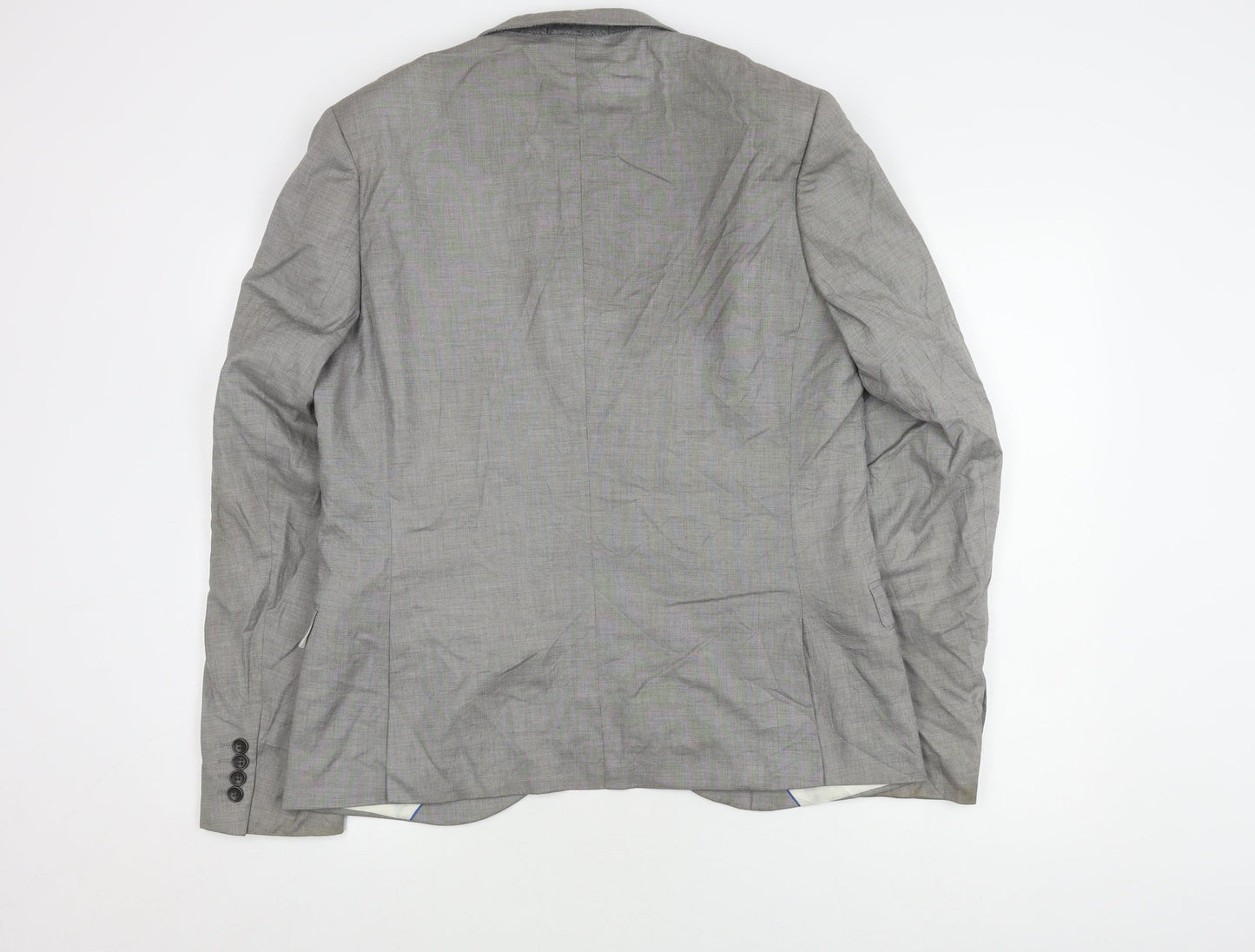 Topman Grey Men's Blazer 42 Regular Fit