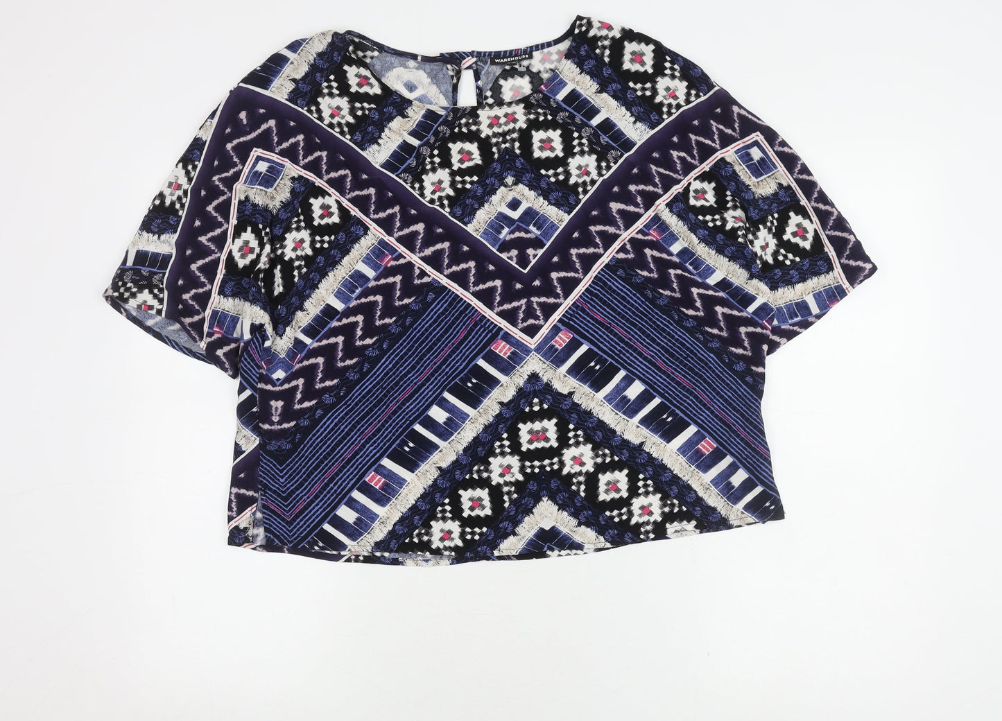 Warehouse Women's Multicoloured Top Size 14