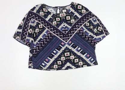 Warehouse Women's Multicoloured Top Size 14