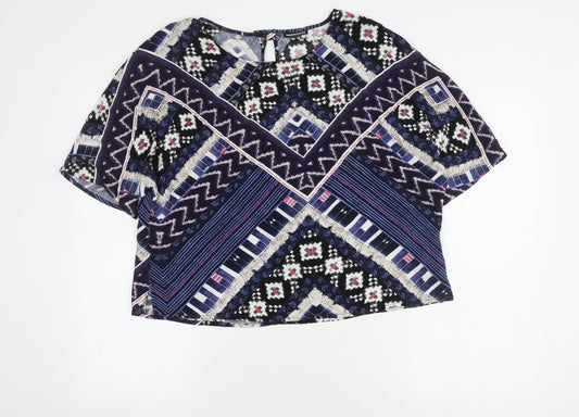 Warehouse Women's Multicoloured Top Size 14