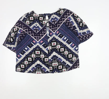 Warehouse Women's Multicoloured Top Size 14