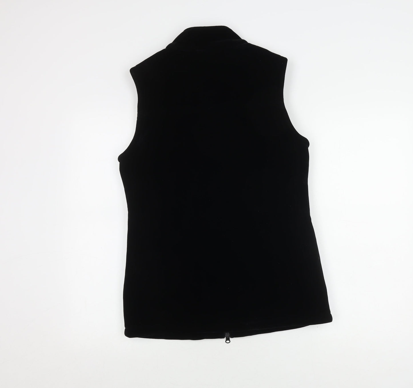 Alexara Women's Black Waistcoat Sleeveless Regular Fit