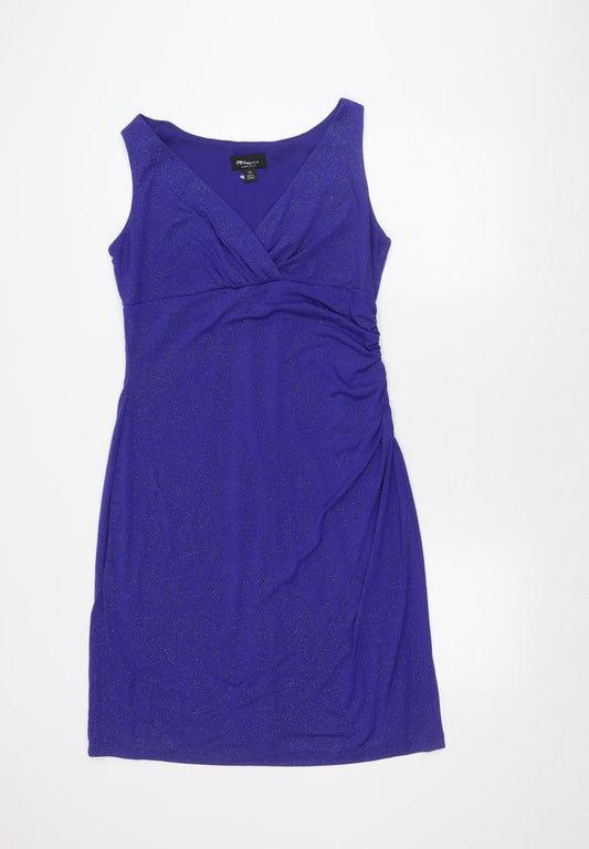 RN Studio Blue Knee-Length Sheath Dress Size 12